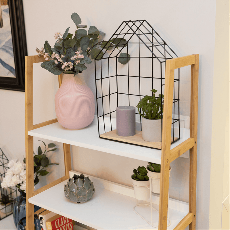 Casa si Gradina - Mobilier - Biblioteci si rafturi - Rafturi - Set de 3 rafturi, natural/negru, AZURI - Infinity.ro