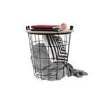 Casa si Gradina - Mobilier - Mese si birouri - Masute de cafea - Masuta auxiliara, model natural/negru, NANDO - Infinity.ro