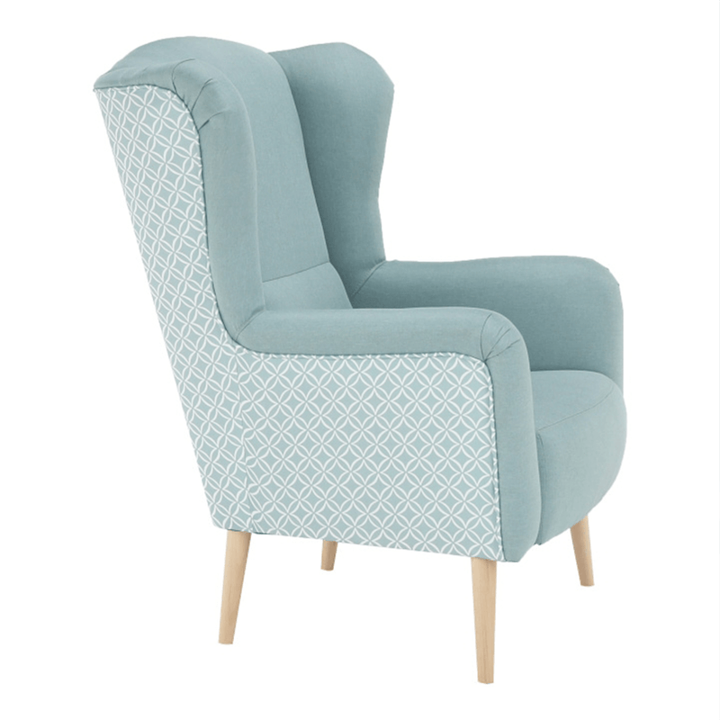 Casa si Gradina - Mobilier - Scaune si fotolii - Scaune - Scaun de design, tesatura mentol/model, BELEK - Infinity.ro