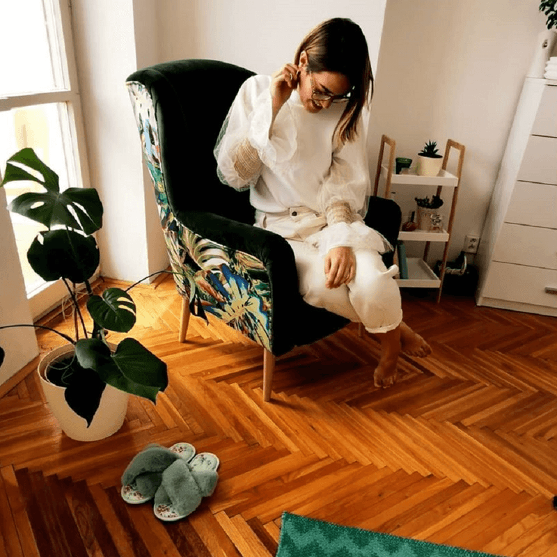 Casa si Gradina - Mobilier - Scaune si fotolii - Scaune - Scaun de design, tesatura smarald/model Jungle, BELEK - Infinity.ro