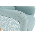 Casa si Gradina - Mobilier - Scaune si fotolii - Scaune - Scaun de design, tesatura mentol/model, BELEK - Infinity.ro