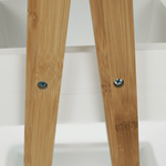 Casa si Gradina - Mobilier - Biblioteci si rafturi - Rafturi - Raft, bambus/alb, VEGO - Infinity.ro