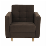 Casa si Gradina - Mobilier - Scaune si fotolii - Fotolii - Fotoliu tapitat, material ciocolatiu, AMEDIA - Infinity.ro
