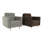 Casa si Gradina - Mobilier - Scaune si fotolii - Fotolii - Fotoliu tapitat, material ciocolatiu, AMEDIA - Infinity.ro