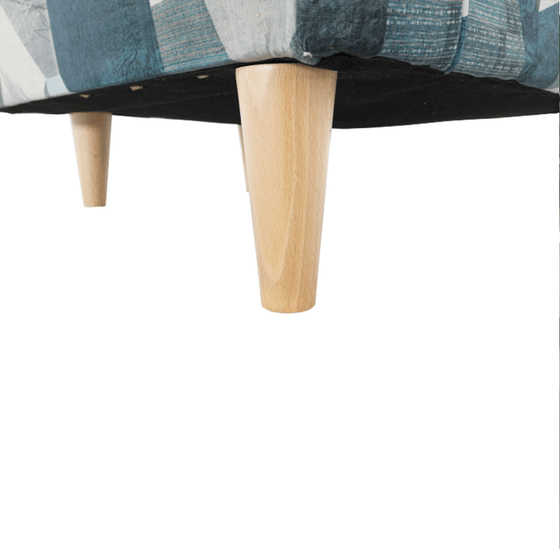 Casa si Gradina - Mobilier - Scaune si fotolii - Fotolii - Fotoliu, material gri-albastru cu model, CHARLOT - Infinity.ro