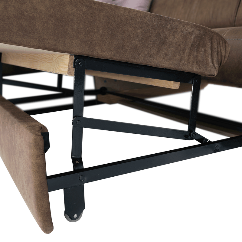 Casa si Gradina - Mobilier - Canapele si coltare - Coltare - Coltar, material maro/violet deschis, stanga, LANZA - Infinity.ro