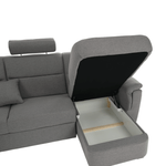 Casa si Gradina - Mobilier - Canapele si coltare - Coltare - Coltar in forma de U, material gri, dreapta, BORN U - Infinity.ro