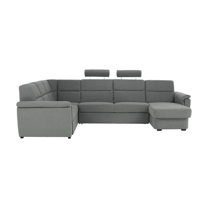 Casa si Gradina - Mobilier - Canapele si coltare - Coltare - Coltar in forma de U, material gri, dreapta, BORN U - Infinity.ro