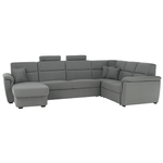 Casa si Gradina - Mobilier - Canapele si coltare - Coltare - Coltar in forma de U, material gri, stanga, BORN U - Infinity.ro