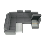 Casa si Gradina - Mobilier - Canapele si coltare - Coltare - Coltar in forma de U, material gri, dreapta, BORN U - Infinity.ro