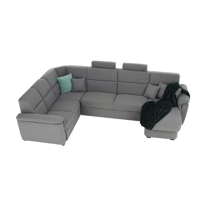 Casa si Gradina - Mobilier - Canapele si coltare - Coltare - Coltar in forma de U, material gri, dreapta, BORN U - Infinity.ro