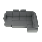 Casa si Gradina - Mobilier - Canapele si coltare - Coltare - Coltar in forma de U, material gri, stanga, BORN U - Infinity.ro