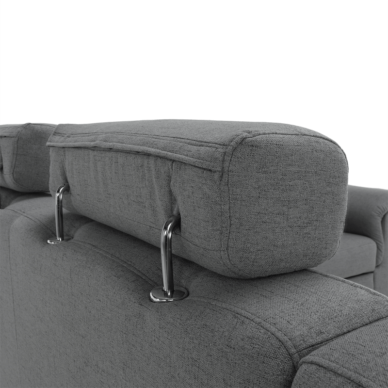 Casa si Gradina - Mobilier - Canapele si coltare - Coltare - Coltar in forma de U, material gri, stanga, BORN U - Infinity.ro