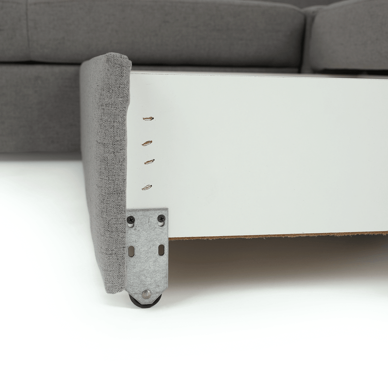 Casa si Gradina - Mobilier - Canapele si coltare - Coltare - Coltar in forma de U, material gri, stanga, BORN U - Infinity.ro