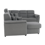 Casa si Gradina - Mobilier - Canapele si coltare - Coltare - Coltar in forma de U, material gri, stanga, BORN U - Infinity.ro