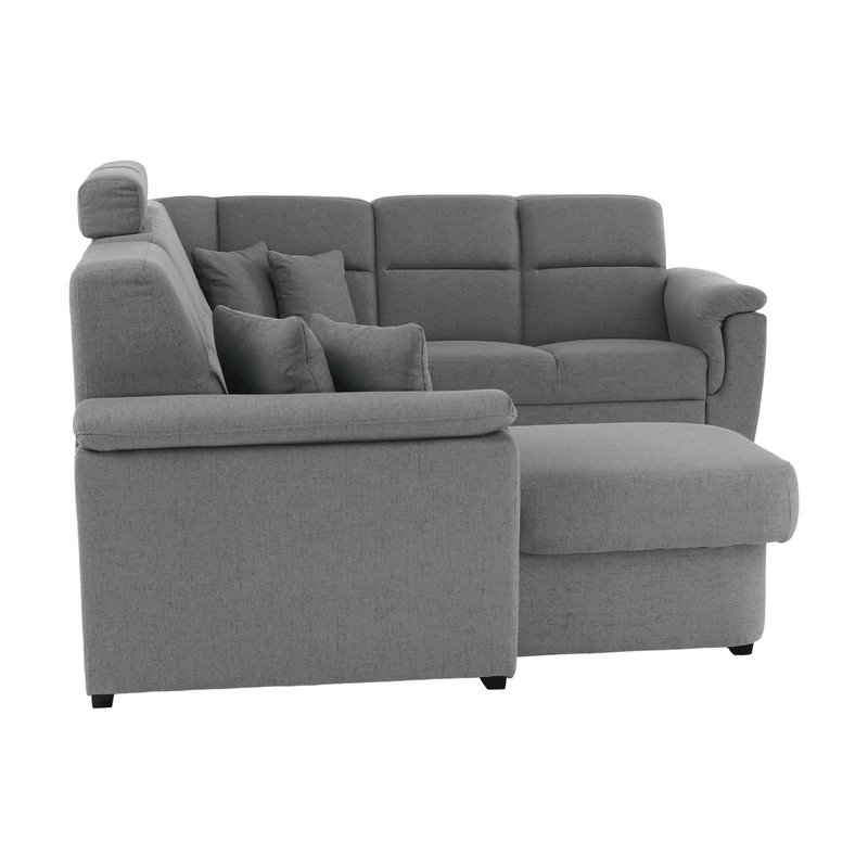 Casa si Gradina - Mobilier - Canapele si coltare - Coltare - Coltar in forma de U, material gri, stanga, BORN U - Infinity.ro