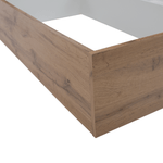 Casa si Gradina - Mobilier - Paturi si accesorii - Paturi - Pat dublu, 180x200, stejar wotan/alb, GABRIELA - Infinity.ro