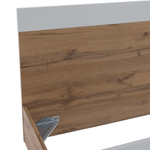 Casa si Gradina - Mobilier - Paturi si accesorii - Paturi - Pat dublu, 180x200, stejar wotan/alb, GABRIELA - Infinity.ro