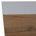 Casa si Gradina - Mobilier - Paturi si accesorii - Paturi - Pat dublu, 180x200, stejar wotan/alb, GABRIELA - Infinity.ro