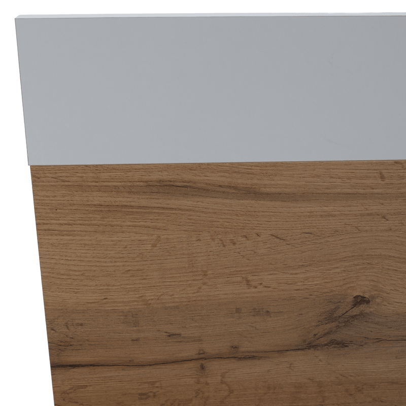 Casa si Gradina - Mobilier - Paturi si accesorii - Paturi - Pat dublu, 180x200, stejar wotan/alb, GABRIELA - Infinity.ro