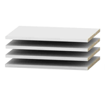 Casa si Gradina - Mobilier - Biblioteci si rafturi - Rafturi - rafturi 4 buc, albe, BETTY 4 BE04-006-00 - Infinity.ro