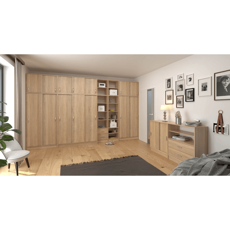 Casa si Gradina - Mobilier - Comode si corpuri - Comode - Comoda cu 2-sertare si raft, stejar sonoma, BETTY 4 BE04-013-00 - Infinity.ro