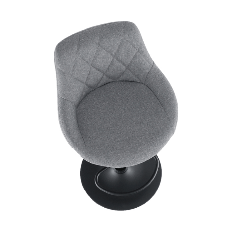 Casa si Gradina - Mobilier - Scaune si fotolii - Scaune - Scaun bar, material textil gri/negru, TERKAN - Infinity.ro