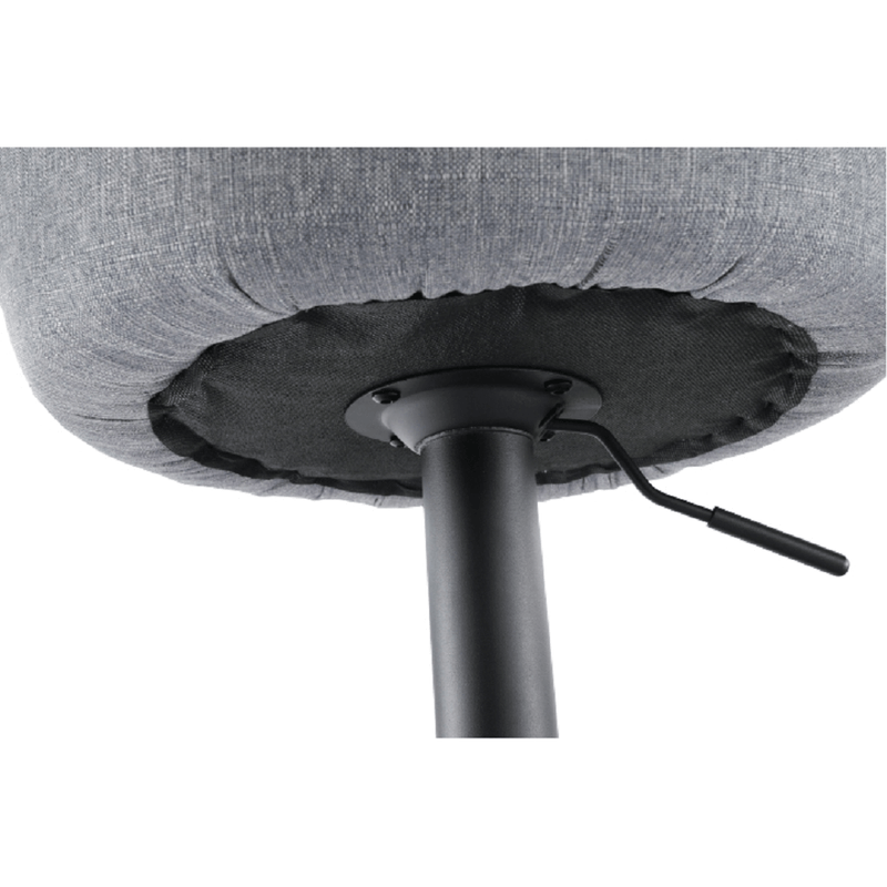 Casa si Gradina - Mobilier - Scaune si fotolii - Scaune - Scaun bar, material textil gri/negru, TERKAN - Infinity.ro