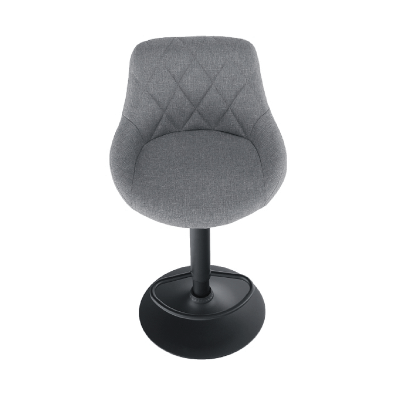 Casa si Gradina - Mobilier - Scaune si fotolii - Scaune - Scaun bar, material textil gri/negru, TERKAN - Infinity.ro