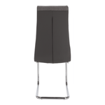 Casa si Gradina - Mobilier - Scaune si fotolii - Scaune - Scaun bucatarie, material textil gri deschis/piele ecologica gri/crom, SALOMA NEW - Infinity.ro