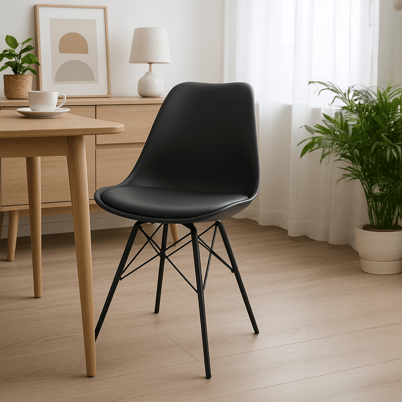 Casa si Gradina - Mobilier - Scaune si fotolii - Scaune - Scaun, negru, TAMORA - Infinity.ro
