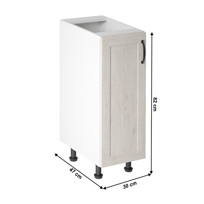 Casa si Gradina - Mobilier - Dulapuri si sifoniere - Dulapuri - Dulap de jos, alb/pin nordic, stang, ROYAL D31 - Infinity.ro