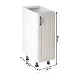 Casa si Gradina - Mobilier - Dulapuri si sifoniere - Dulapuri - Dulap inferior D30, alb/pin nordic, deschidere dreapta, ROYAL - Infinity.ro