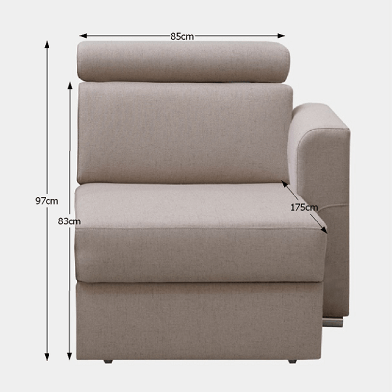 Casa si Gradina - Mobilier - Canapele si coltare - Coltare - Otoman de colt OTT 1B ZP la comanda, Coltar de lux, bej, dreapta, MARIETA - Infinity.ro