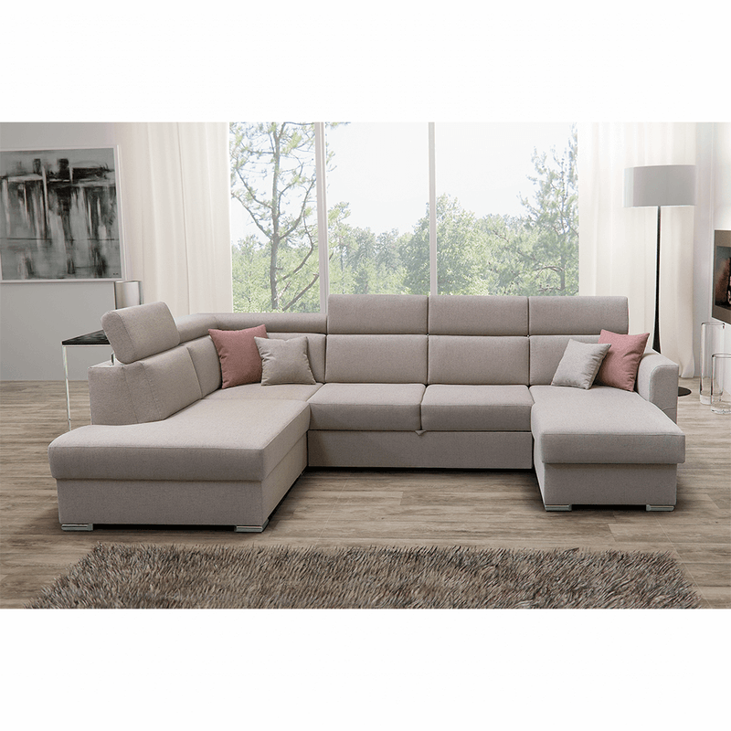 Casa si Gradina - Mobilier - Canapele si coltare - Coltare - Otoman de colt OTT 1B ZP la comanda, Coltar de lux, bej, dreapta, MARIETA - Infinity.ro