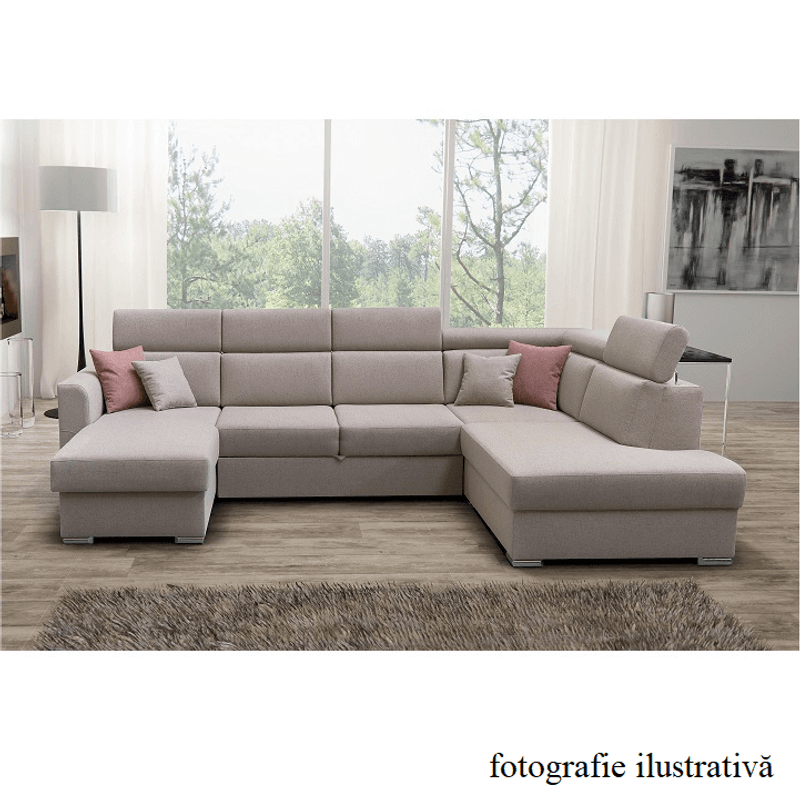 Casa si Gradina - Mobilier - Canapele si coltare - Coltare - Coltar de lux, bej/caramiziu, dreapta, MARIETA U - Infinity.ro