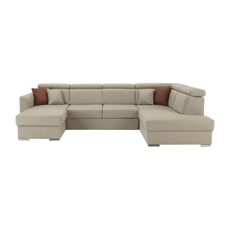 Casa si Gradina - Mobilier - Canapele si coltare - Coltare - Coltar de lux, bej/caramiziu, dreapta, MARIETA U - Infinity.ro