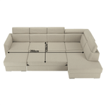 Casa si Gradina - Mobilier - Canapele si coltare - Coltare - Coltar de lux, bej/caramiziu, dreapta, MARIETA U - Infinity.ro