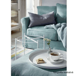 Casa si Gradina - Mobilier - Mese si birouri - Masute de cafea - Masuta portabila cu roti, alb, DERIN - Infinity.ro