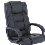 Casa si Gradina - Mobilier - Scaune si fotolii - Scaune - Fotoliu de birou, piele eco neagra, SIEMO NEW - Infinity.ro