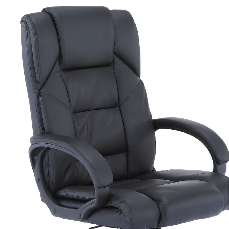 Casa si Gradina - Mobilier - Scaune si fotolii - Scaune - Fotoliu de birou, piele eco neagra, SIEMO NEW - Infinity.ro