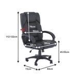 Casa si Gradina - Mobilier - Scaune si fotolii - Scaune - Fotoliu de birou, piele eco neagra, SIEMO NEW - Infinity.ro