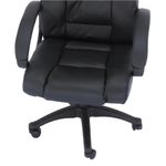 Casa si Gradina - Mobilier - Scaune si fotolii - Scaune - Fotoliu de birou, piele eco neagra, SIEMO NEW - Infinity.ro