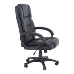 Casa si Gradina - Mobilier - Scaune si fotolii - Scaune - Fotoliu de birou, piele eco neagra, SIEMO NEW - Infinity.ro