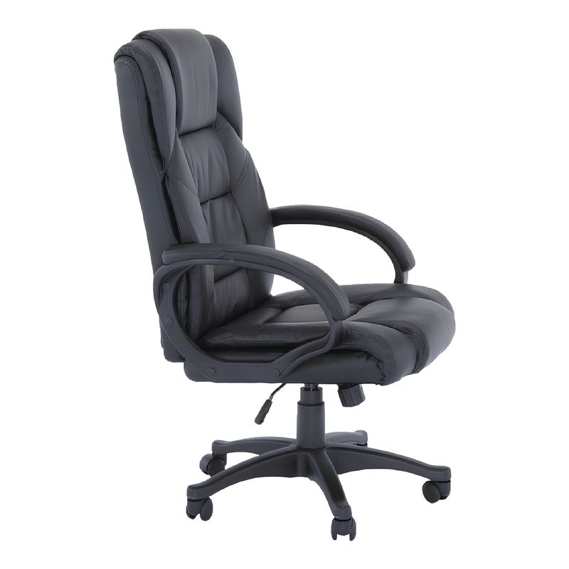 Casa si Gradina - Mobilier - Scaune si fotolii - Scaune - Fotoliu de birou, piele eco neagra, SIEMO NEW - Infinity.ro