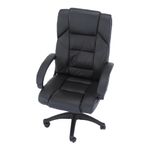 Casa si Gradina - Mobilier - Scaune si fotolii - Scaune - Fotoliu de birou, piele eco neagra, SIEMO NEW - Infinity.ro