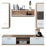 Casa si Gradina - Mobilier - Seturi de mobilier - Seturi living - Mobilier pentru living, stejar wotan/alb, WAW NEW - Infinity.ro