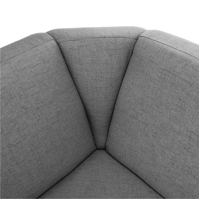 Casa si Gradina - Mobilier - Canapele si coltare - Coltare - Coltar in forma de U, piele ecologica, gri, drept, BITER U - Infinity.ro