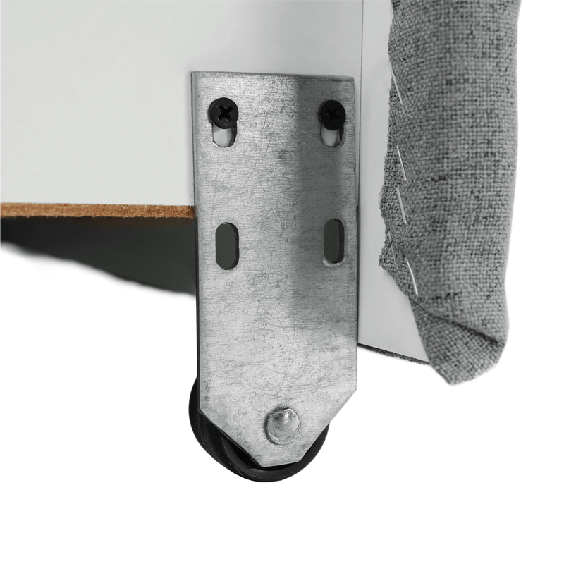 Casa si Gradina - Mobilier - Canapele si coltare - Coltare - Coltar in forma de U, piele ecologica, gri, drept, BITER U - Infinity.ro