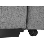 Casa si Gradina - Mobilier - Canapele si coltare - Coltare - Coltar in forma de U, piele ecologica, gri, drept, BITER U - Infinity.ro